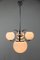 Lámparas de araña Bauhaus cromadas, años 30. Juego de 2, Imagen 2