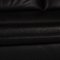 Schwarzes Leder Zwei-Sitzer Sofa 4