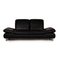 Black Leather Two-Seater Couch 3