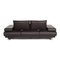 Anthracite Leather Two-Seater Couch by Ewald Schillig 6