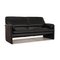 Black Leather Two-Seater Sofa from Leolux 7