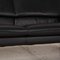 Black Leather Two-Seater Sofa from Leolux 3