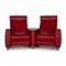Red Leather 2 Seat Arion Sofa from Stressless 1