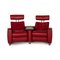 Red Leather 2 Seat Arion Sofa from Stressless 3
