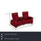 Rotes 2-Sitzer Arion Ledersofa von Stressless 2