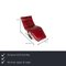Red Leather Lounger by Willi Schillig 2