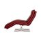 Red Leather Lounger by Willi Schillig, Image 10