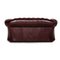 Tudor Dark Red Leather Chesterfield Sofa 8