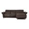 Himolla Brown Leather Sofa, Image 1
