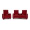 Vintage Red Leather Arion Sofa from Stressless, Set of 2, Image 1