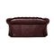 Vintage Dark Red Leather Tudor Sofa from Chesterfield, Set of 3, Image 14