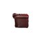 Dark Red Leather Tudor Armchair from Chesterfield, Set of 2 10
