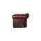 Dark Red Leather Tudor Armchair from Chesterfield, Set of 2 12