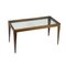 Vintage Center Table in Beech and Glass, Italy, 1950s 1