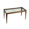 Vintage Center Table in Beech and Glass, Italy, 1950s, Image 1