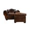 Vintage Club Armchair and Leather Pouf, Image 2