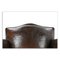 Vintage Club Armchair and Leather Pouf, Image 5