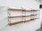 Mid-Century Teak and Metal Book Shelves, 1950s, Set of 2, Image 2