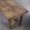 Large French Solid Oak Dining Table, Image 7