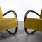 H269 Reupholstered Armchairs by Jindrich Halabala, 1930s 3