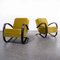 H269 Reupholstered Armchairs by Jindrich Halabala, 1930s 5