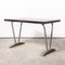 French Red Laminate Dining Table with Aluminium Base, 1960s, Image 3