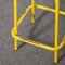 French Industrial Yellow High Stools, 1970s, Set of 6 5