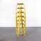 French Industrial Yellow High Stools, 1970s, Set of 6, Image 7