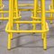 French Industrial Yellow High Stools, 1970s, Set of 6, Image 8