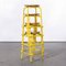 French Industrial Yellow High Stools, 1970s, Set of 4, Image 9