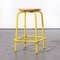 French Industrial Yellow High Stool, 1970s 1