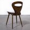 French Fourmi Dining Chair with Black Upholstered Seat from Baumann, Set of 8, Image 9