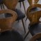 Sedia da pranzo Fourmi con seduta nera di Baumann, Francia, set di 8, Immagine 6