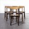 French Oak Dining Chairs by Pierre Gautier-Delaye, 1950s, Set of 6 3