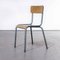 Vintage French Mullca Stacking School Chairs, 1950s, Set of 6, Image 1