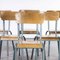 Vintage French Mullca Stacking School Chairs, 1950s, Set of 6, Image 2