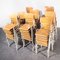 1960’s French Metal Framed Stacking University Chair, Image 7