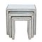 Mirrored Occasional Nesting Tables, Set of 3 3