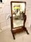 Antique William IV Mahogany Cheval Mirror 2