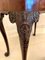 Table à Cartes Style Chippendale George III Antique en Acajou Sculpté 11