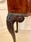 Mesa de juegos estilo Chippendale George III antigua de caoba tallada, Imagen 10