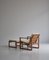 Oak & Teakwood 246 Lounge Chair by Børge Mogensen for Fredericia, 1957, Set of 2 5