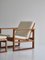 Oak & Teakwood 246 Lounge Chair by Børge Mogensen for Fredericia, 1957, Set of 2 6
