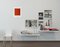 Janise Yntema, Linear Orange, 2021, Cold Wax & Oil Stick on Canvas Paper 2