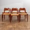 Teak and Paper Cord Dining Chairs by Niels Moller, 1960s, Set of 6 7