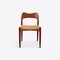 Teak and Paper Cord Dining Chairs by Niels Moller, 1960s, Set of 6 3