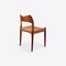 Teak and Paper Cord Dining Chairs by Niels Moller, 1960s, Set of 6, Image 5