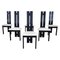 High Back Dining Chairs, 1980s, Set of 6, Image 1