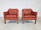 2207 Armchairs by Borge Mogensen for Frederecie Chair Factory, 1980s, Set of 2 2