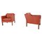 2207 Armchairs by Borge Mogensen for Frederecie Chair Factory, 1980s, Set of 2, Image 1